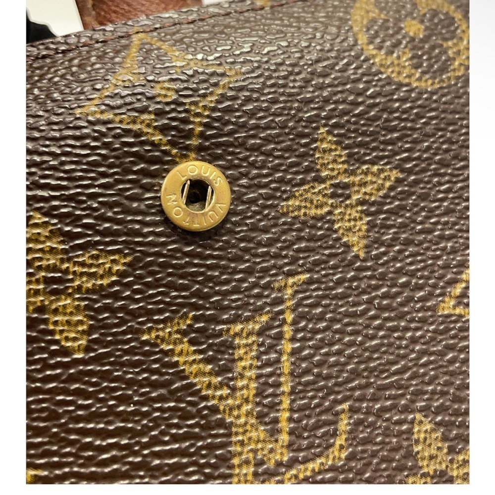 Louis Vuitton Brown Logo Monogram Wallet - Picture 3 of 10